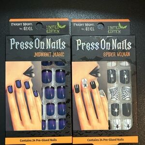 Halloween Ardell Midnight Magic spider woman Press On Nails bundle